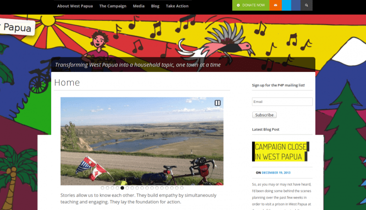 Wordpress Not For Profit Cycle website