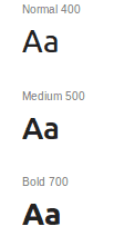 Website Font-Weights