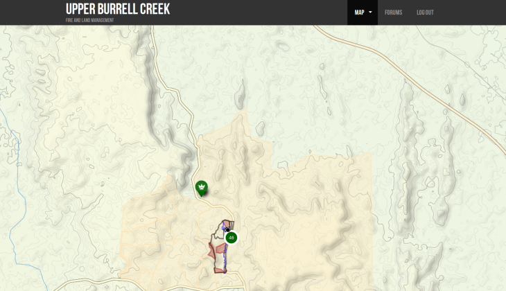 Landcare website using topographic uMap